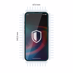 Закалённое стекло для iPhone 14 Pro/iPhone 14 гибридное flexi 7H из серии 3mk FlexibleGlass