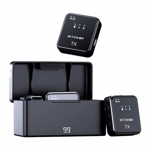 BlitzWolf Wireless Microphone, BW-SX63, 1000mAh (black)