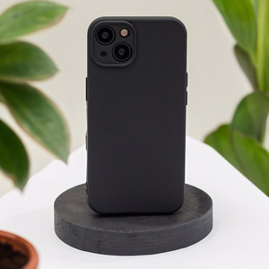 Silikona maciņš iPhone 17 Pro Max 6,9″ / 18 Pro Max 6,9″, melns