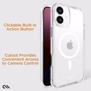 Case-Mate Tough D3O caurspīdīgs vāciņš ar MagSafe iPhone 16 Plus tālrunim
