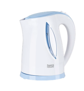 TEESA elektriskā tējkanna, 2200 W, 1,7 l, balta