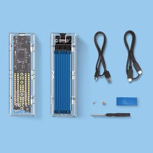 Orico TCM2-C3 M.2 NVMe uz USB-C 10Gb/s diska korpuss zils