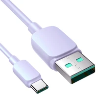 Joyroom Multi-Color Series A14 USB-A / USB-C 3A 1.2 m kabelis - violets