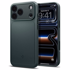 Spigen Thin Fit MagSafe maciņš iPhone 18 Pro / 17 Pro, zaļš