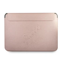Guess Saffiano Script vāciņš 13" klēpjdatoram - rozā