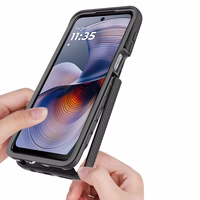 Tech-Protect Defense viedtālruņa apvalks Motorola Moto G15 / G15 Power / G05 / E15 - melns