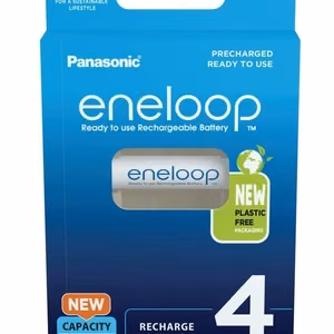 Uzlādējamas baterijas PANASONIC ENELOOP AAA 800 mAh 4 gab. (BK-4MCDE/4CP)