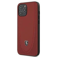 Ferrari FEOGOHCP12LRE iPhone 12 Pro Max 6.7 sarkans viedtālruņa apvalks Off Track perforēts