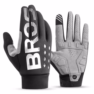 Rockbros cycling gloves, insulated, long, size: M - black and gray