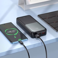Ārējā baterija Power Bank Hoco J136A 22.5W+PD20W 20000mAh melna