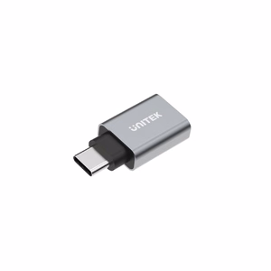 UNITEK Y-A025CGY kabeļa saskarnes adapteris USB Type-C USB Type-A Metālisks