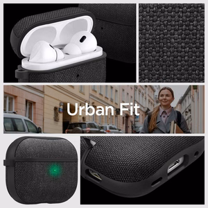 Чехол Spigen Urban Fit для Apple AirPods Pro 1 / 2 — чёрный