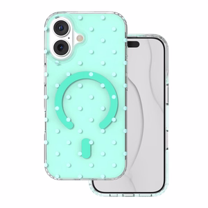 Bubble Dots Mag maciņš, paredzēts iphone 17 6,3'', zaļš