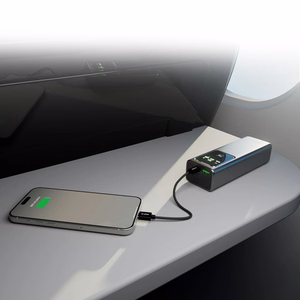 Внешний аккумулятор SBS 20000mAh PD 100W с ЖК-дисплеем - серый