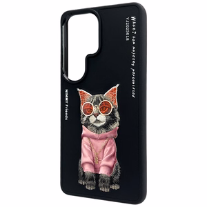Nimmy Glasses Cool Cat maciņš Samsung Galaxy S26 Ultra melns