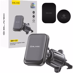 Blavec auto turētājs BH-01 magnētiskais gaisa ventilācijas restēm (BH01-MAVB) melns