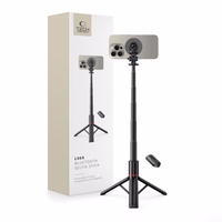 TECH-PROTECT L06S MAGSAFE BLUETOOTH SELFIJU NŪJA AR TRIJKĀJI MELNS