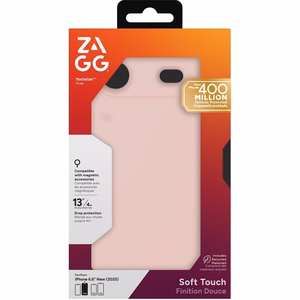 Viedtālruņa apvalks ZAGG MANHATTAN SNAP saderīgs ar MagSafe IPHONE 17 Air rozā