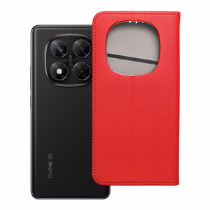 SMART CASE grāmatas tipa viedtālruņa apvalks XIAOMI Redmi Note 14 PRO 5G / 14 PRO PLUS 5G sarkans