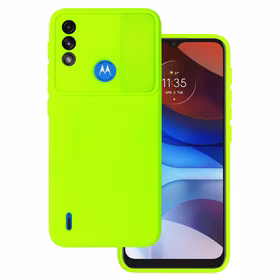 Camshield Soft viedtālruņa apvalks Motorola Moto E7 Power/E7i Power laima krāsas