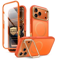 Supcase IBLSN Ares Flip MagSafe maciņš iPhone 17 Pro Max oranžs