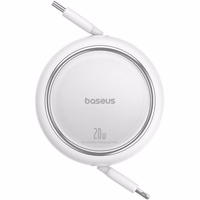 Baseus Free2Pull izbīdāmais kabelis USB-C / Lightning 20W 1m - balts