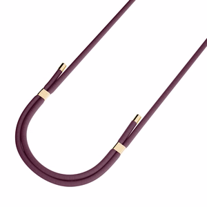 3mk EasyClip Elite tālruņa aukliņa, Mulberry (zelta krāsas furnitūra)
