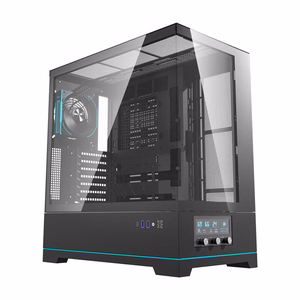Darkflash DY451 PRO datora korpuss (melns) + 1 ventilators