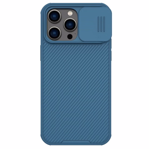 Nillkin CamShield Pro Case iPhone 14 Pro Max бронированный чехол с защитой камеры синий