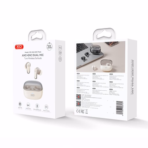 XO Bluetooth austiņas G42 TWS bēšas ANC + ENC