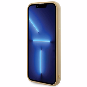 Guess Disko Metāla Uzraksts viedtālruņa apvalks iPhone 15 Pro - zelta