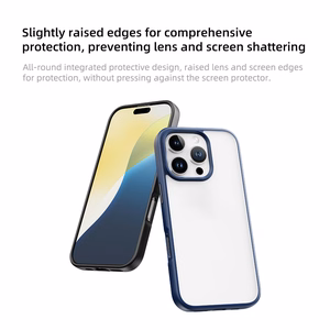 Rock Guard Series viedtālruņa apvalks Iphone 16 Pro Max caurspīdīgs-pelēks