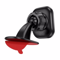 HOCO magnētiskais automobiļa telefona turētājs centrālajai konsolē H30 melns