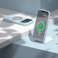 Etteri Silikona Mag maciņš for iPhone 17 Pro Max gaiši zils