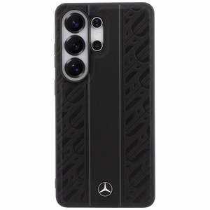 Mercedes Laurel Leaves Vertical Stripes MagSafe maciņš priekš Samsung Galaxy S26 Ultra melns