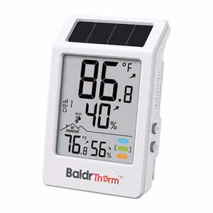 BALDRTHERM B0707 ar saules enerģiju darbināms termohigrometrs
