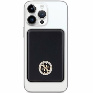 Guess MagSafe 4G Strassed Metal Logo беспроводной внешний аккумулятор 5W 3000mAh - чёрный