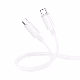 Borofone Kabelis BX112 Lemon - Type-C uz Type-C - PD 60W 1 metrs balts