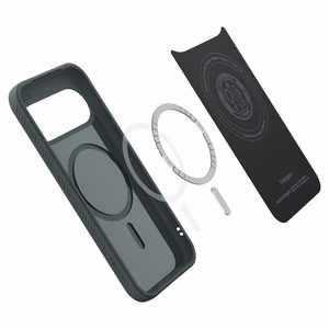 Spigen Liquid Air Mag MagSafe maciņš modelim Google Pixel 11 – krāsa: tumši zaļa