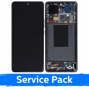 LCD Displejs Saderīgs ar Xiaomi 12 Pro (12s Pro) Ar Frame / Pelēks / (Service Pack)