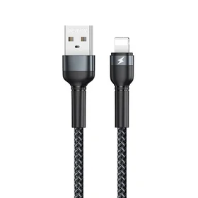 USB kabelis Remax RC-124i no USB-A uz Lightning 1,0 m melns