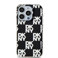 DKNY IML rūtainais mono raksts viedtālruņa apvalks iPhone 15 Pro Max - melns