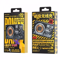 Portatīvais lādētājs WK Design "WP-331" Melns 10000mAh (Bezvadu Charge 15W / PD 20W / QC3.0 22.5W)