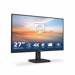 Philips 27E1N1800A/00 monitors 68,6 cm (27") 3840 x 2160 pikseļi 4K Ultra HD LED melns
