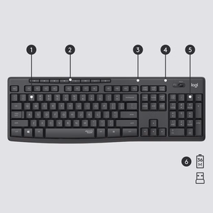 Logitech MK295 Silent bezvadu komplekts