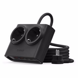 Orico PDC25 25W 6in1 Power Strip 2x AC + 2x USB-A + 2x USB-C - Black