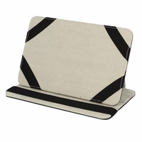 Universālais grāmatas tipa NEO planšetdatora apvalks 7" DIZAINS 1 MELNS