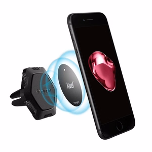 Spigen QS11 Magnētiskais auto gaisa ventilācijas telefona turētājs - melns