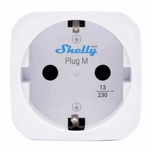 Shelly Plug M Gen3 – Wi-Fi viedā kontaktligzda ar enerģijas mērīšanu, balta (FG3800238073602)