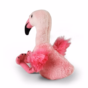 Rappa videi draudzīga reālistiska plīša rotaļlieta – flamings, 15 cm